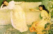 James Mcneill Whistler Symphony in White oil painting reproduction